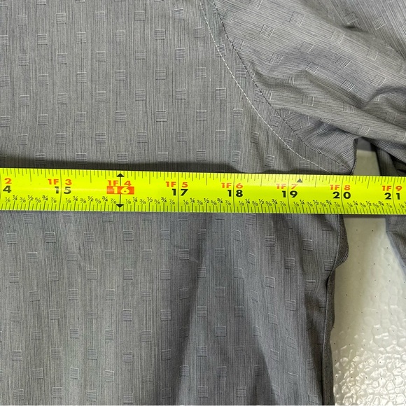 Calvin Klein Grey Men's Slim Fit Non Iron Stretch Dress Shirt 15‎ 1/2 NWT - Picture 9 of 11